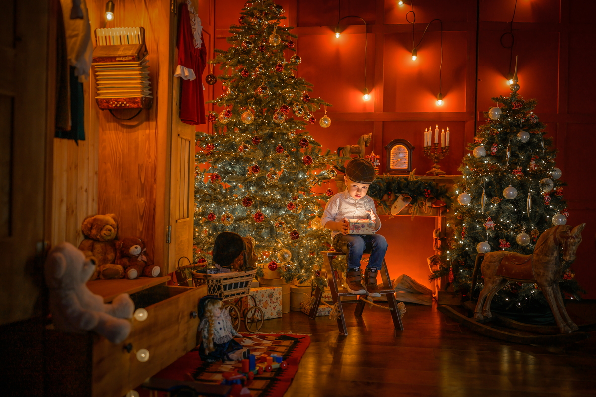 Novogodišnje slikanje sa deda mrazom