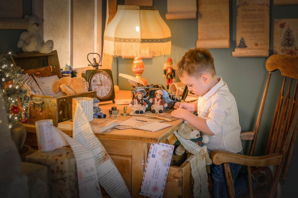 Novogodišnje slikanje sa deda mrazom