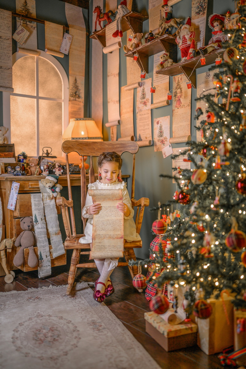 Novogodišnje slikanje sa deda mrazom